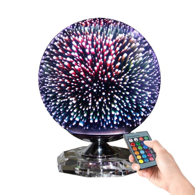 Ball Shape Colorful Fireworks Table Lamp