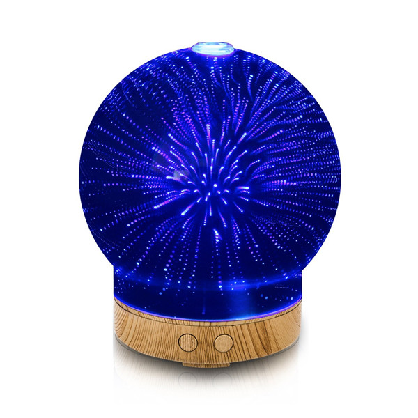 Ultrasonic Cool Mist Humidifier 3D Glass Night Lights
